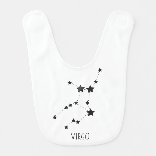 Virgo September Birthday Baby Bib (Front)