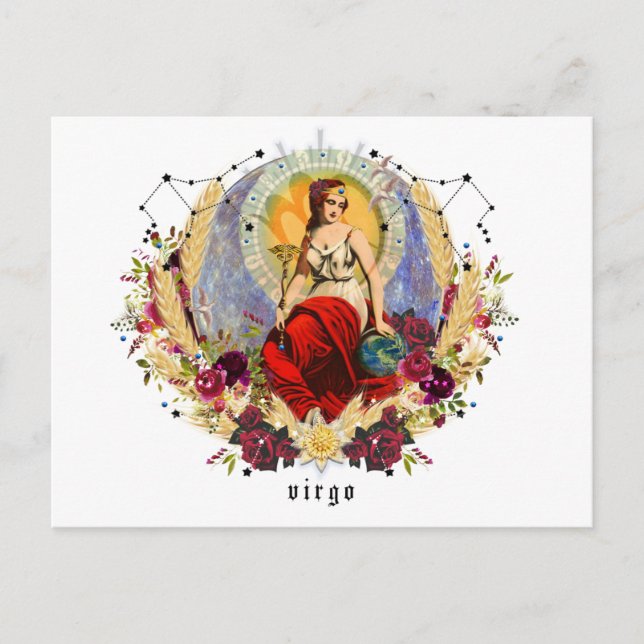 Virgo September Birthday Post Card (Front)