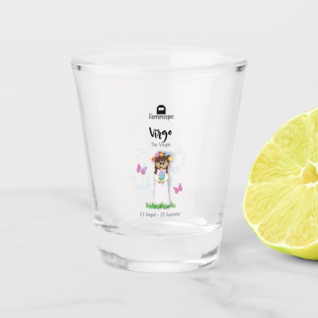 Virgo Shot Glass (Front)