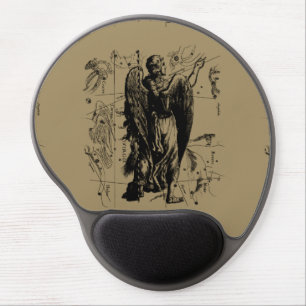 Virgo Sign Constellation Hevelius 1690 Gel Mouse Pad