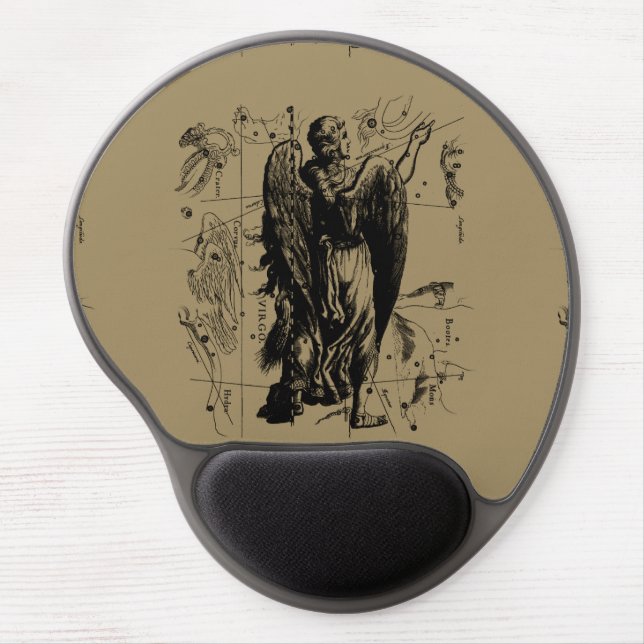 Virgo Sign Constellation Hevelius 1690 Gel Mouse Pad (Front)
