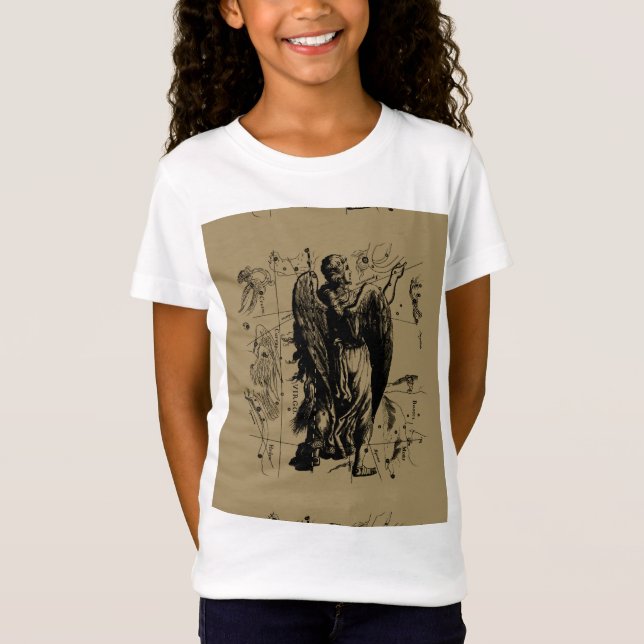 Virgo Sign Constellation Hevelius 1690 T-Shirt (Front)