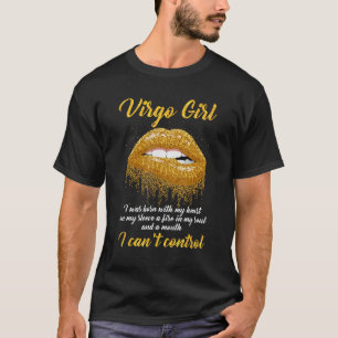 Virgo Sign Girl Queen Happy Birthday T-Shirt