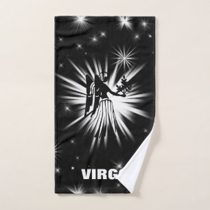 Virgo sign hand towel