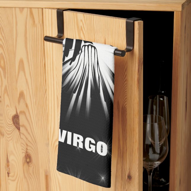 Virgo sign kitchen towel (Thirds Fold)