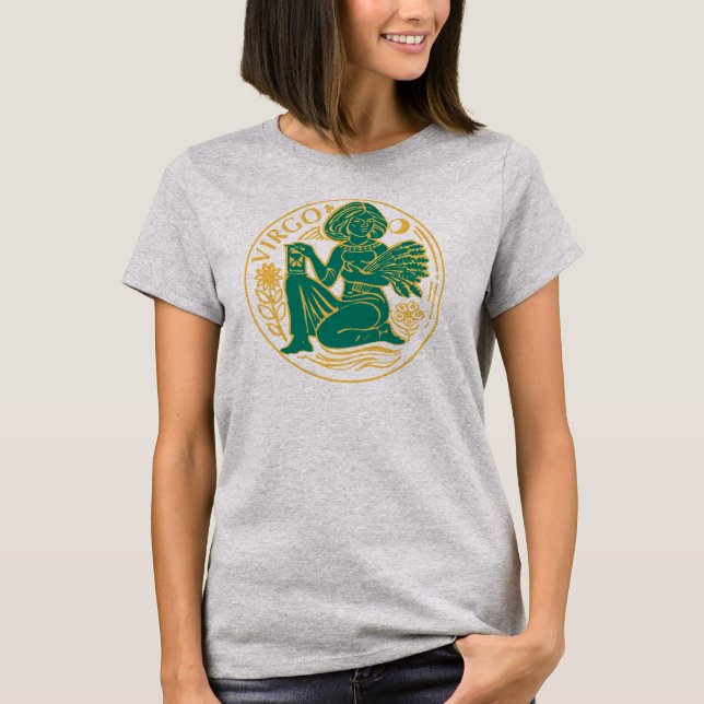 Virgo Sign of the Zodiac T-Shirt (Front)