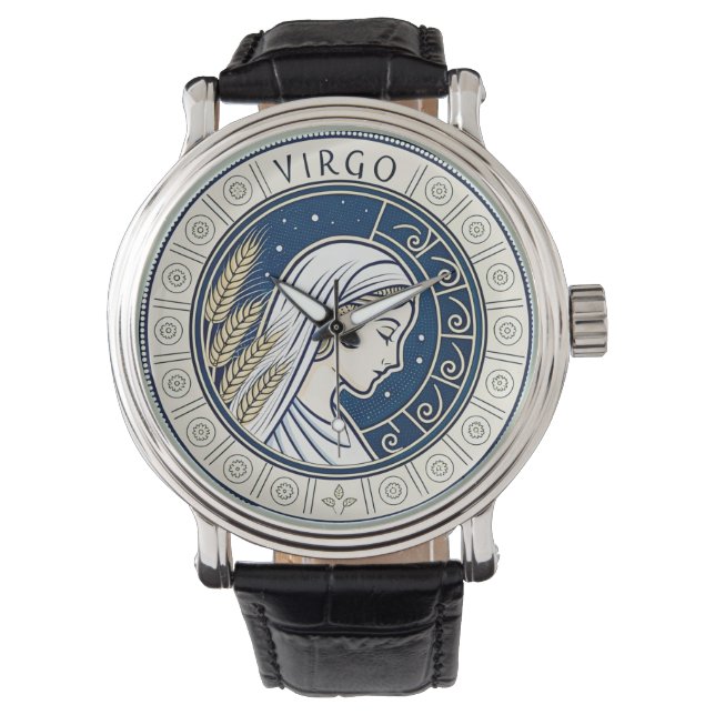 Virgo sign of the zodiac watch (Front)
