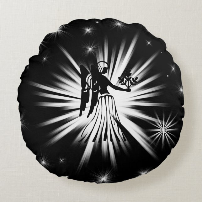 Virgo sign round pillow (Front)