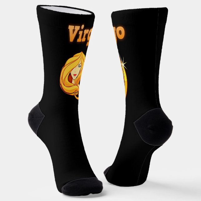 Virgo sign socks (Angled)