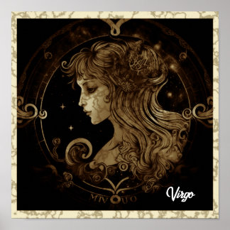 Virgo Sign Wall Art Poster