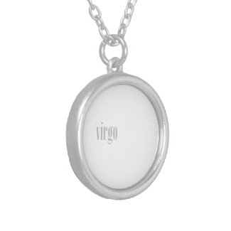 virgo silver plated necklace