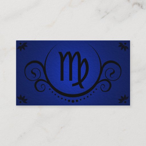 Customizable virgo sophistications business card