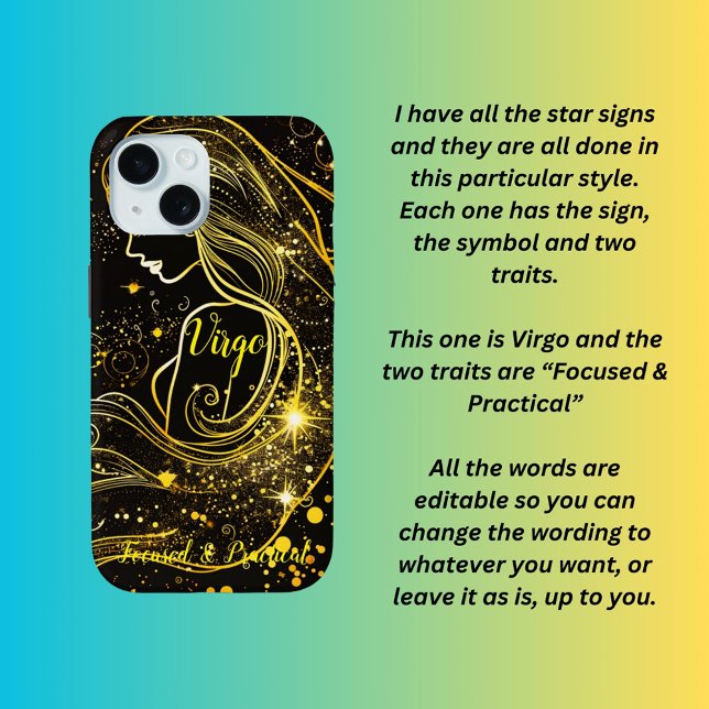Virgo star sign  iphone case (Creator Uploaded)