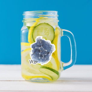 Virgo Starry Night Constellation Custom-Cut Sticker