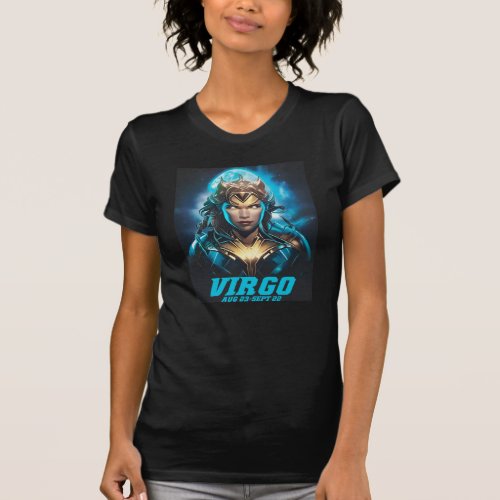 Virgo Starsign Superhero T_Shirt