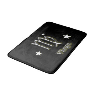 Virgo symbol bathroom mat