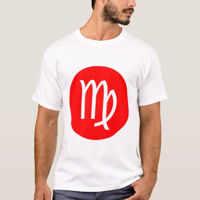 Virgo Symbol - Customized T-Shirt (Front)