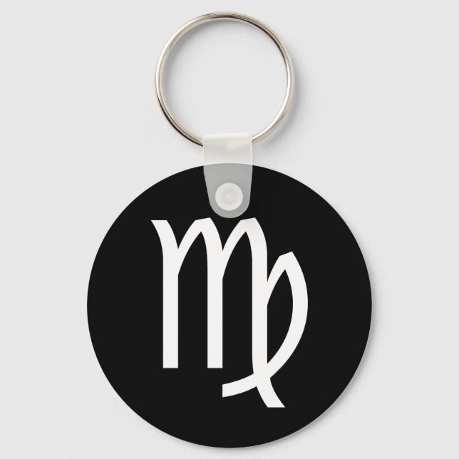 Virgo Symbol Keychain (Front)