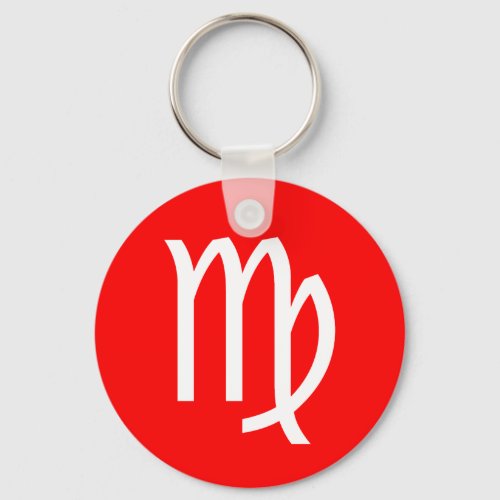 Virgo Symbol Keychain