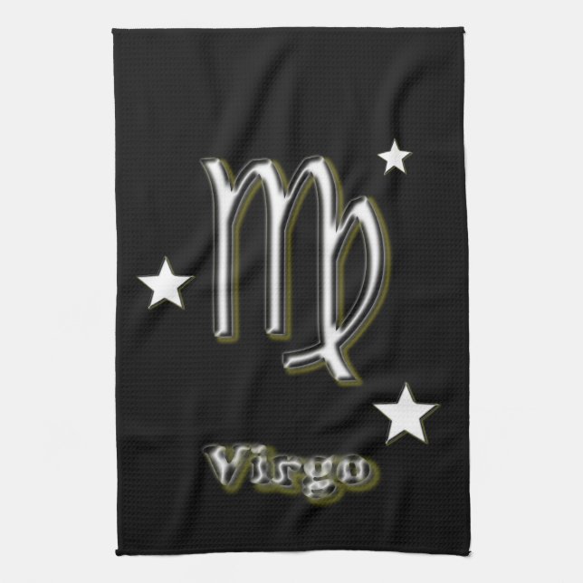 Virgo symbol kitchen towel (Vertical)