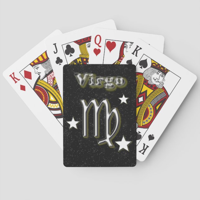 Virgo symbol poker cards (Back)