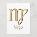 Virgo Symbol Postcard at Zazzle