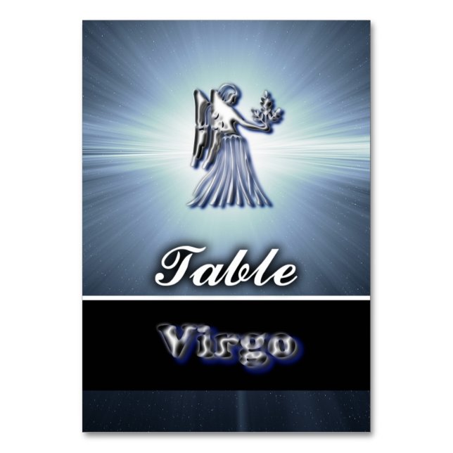 Virgo Table Number (Front)