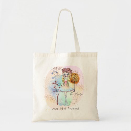 Virgo The Maiden Character Traits Zodiac Sign Tote Bag
