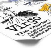 Virgo the Maiden zodiac art tattoos (Angled)