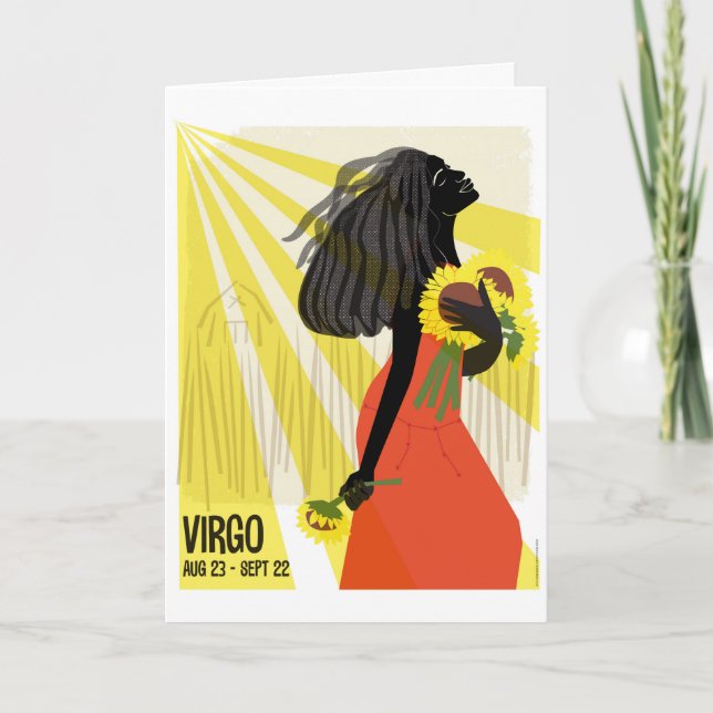 Virgo the Maiden Zodiac Card (Front)