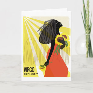 Virgo the Maiden Zodiac Card