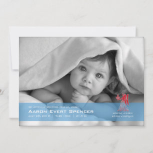 Virgo the Virgin Photo Birth Announcement Card