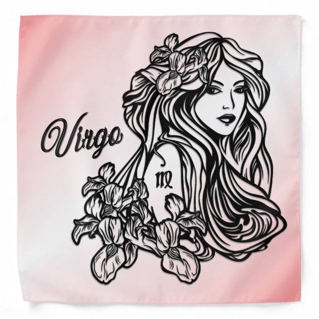 Virgo The Virgin Zodiac Bandana (Front)