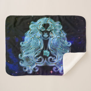 virgo the virgin zodiac blanket