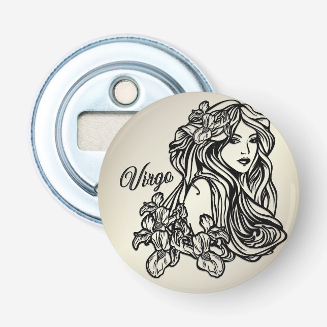 Virgo The Virgin Zodiac Bottle Opener (Front)