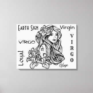 Virgo The Virgin Zodiac Canvas Print