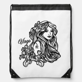 Virgo The Virgin Zodiac Drawstring Bag