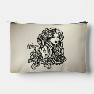 Virgo The Virgin Zodiac Golden Accessory Pouch