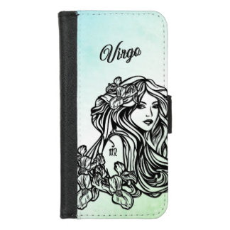 Virgo The Virgin Zodiac Green iPhone 8/7 Wallet Case