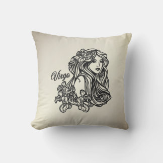 Virgo The Virgin Zodiac Outdoor Pillow