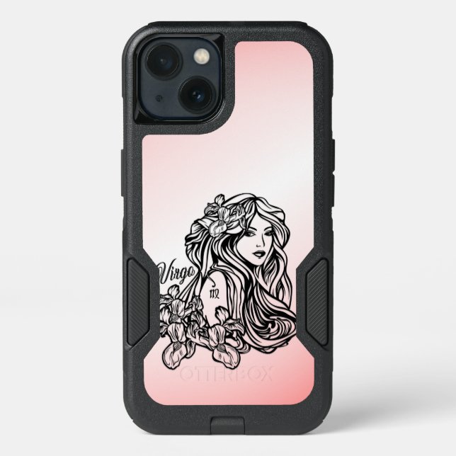 Virgo The Virgin Zodiac Pink Otterbox iPhone Case (Back)