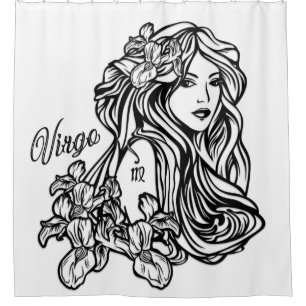 Virgo The Virgin Zodiac Shower Curtain