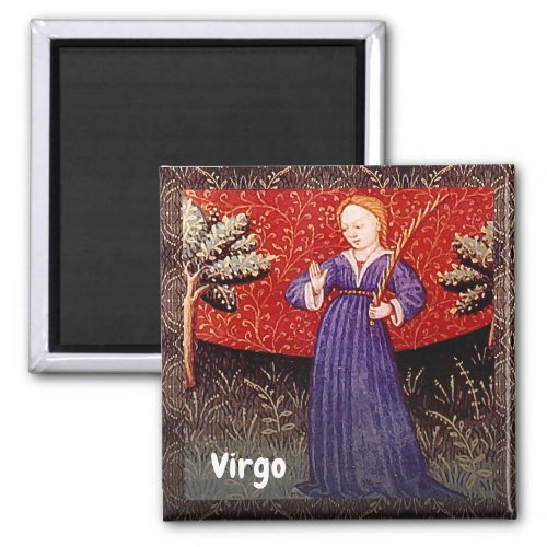 Virgo the Virgin Zodiac Sign Birthday Party Magnet