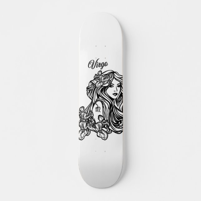 Virgo The Virgin Zodiac Skateboard (Front)