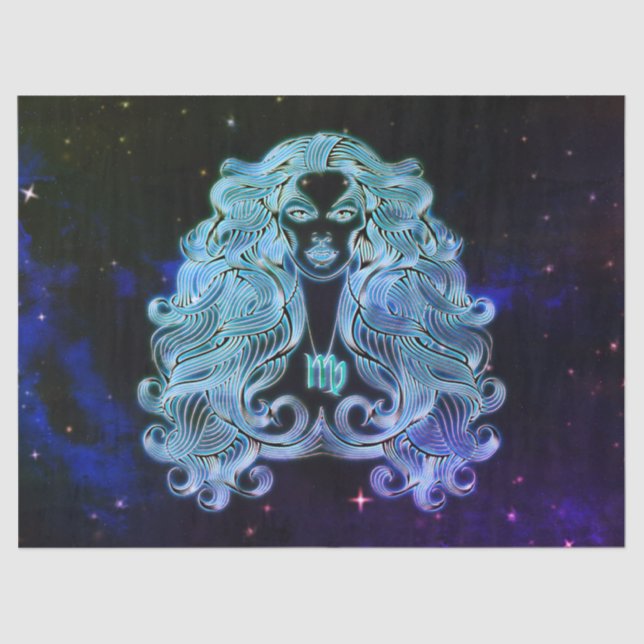 virgo the virgin zodiac tissue paper (Front)