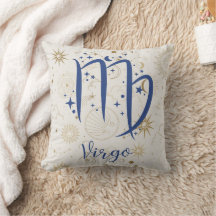 Virgo Throw Pillow