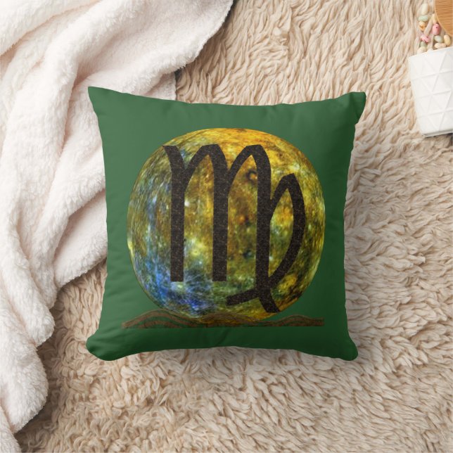 Virgo Throw Pillow (Blanket)