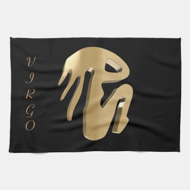 Virgo, Vergine Kitchen Towel (Horizontal)