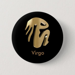 Virgo, Vergine Pinback Button