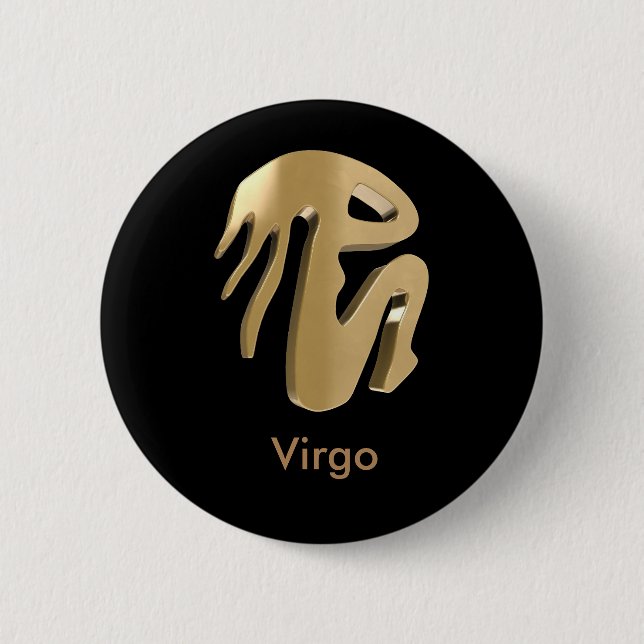 Virgo, Vergine Pinback Button (Front)